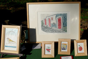 井の頭公園アートマーケッツ［創作木版画 Hiro］彫刻刀を憶えてますか？