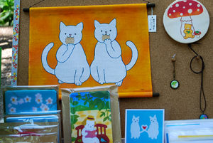 井の頭公園アートマーケッツ［染め工房emi］絵本のような優しさ