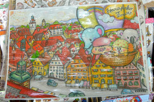 井の頭公園アートマーケッツ［あきのかなこ］よくできたキャラたち