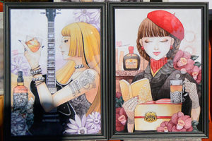 井の頭公園アートマーケッツ［苗村さとみ］イラストギャラリー幻爽惑星